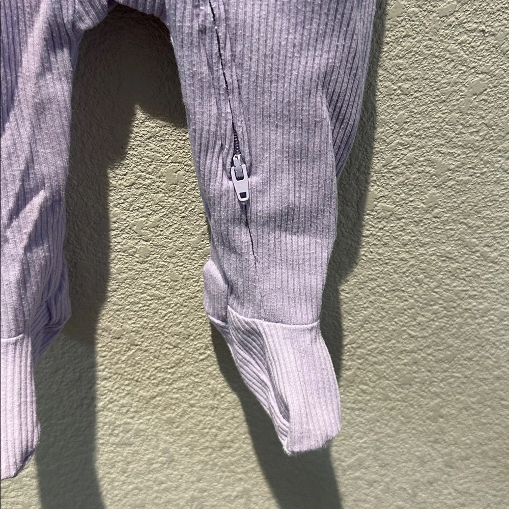 Old Navy Lavender Ribbed Footed One-Piece Size 6-9M